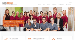 Desktop Screenshot of kohl-heers.de